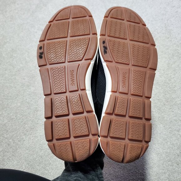 SWIMS Olsen Knit Oxford Shoes Casual Sneakers Lace Up Wingtip Blk Wht Men's 10 - Picture 7 of 9